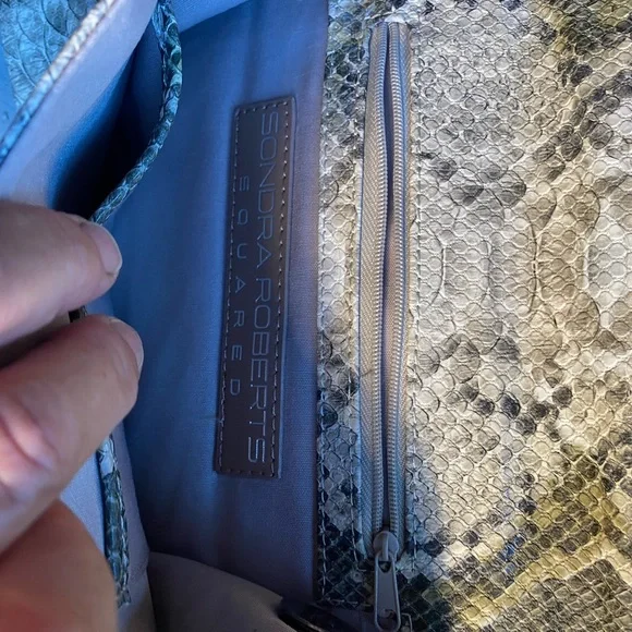Sondra Robert’s Snake Skin Crossbody 23” - Picture 5 of 8